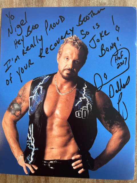Autographed 8 X 10 DDP Hands on Hips