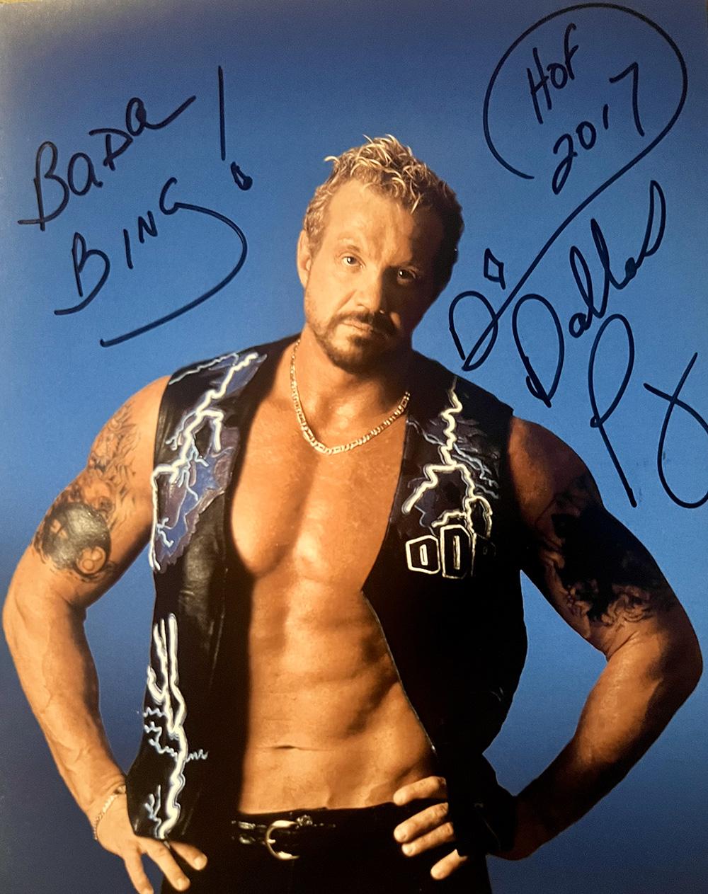 WrestleCon Autographed 8 X 10 DDP BLUE HANDS ON HIPS